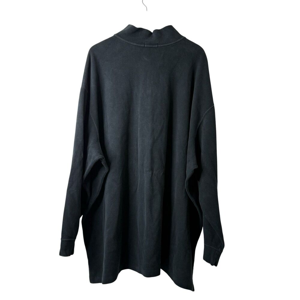 Polo Ralph Lauren 1/4 Zip Pullover Mens 4X Big Black Sweater Pony Cotton Preppy - Picture 2 of 10
